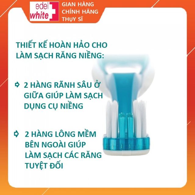 B&agrave;n chải cho người niềng răng Pro Ortho Thụy sĩ chuy&ecirc;n dụng 3